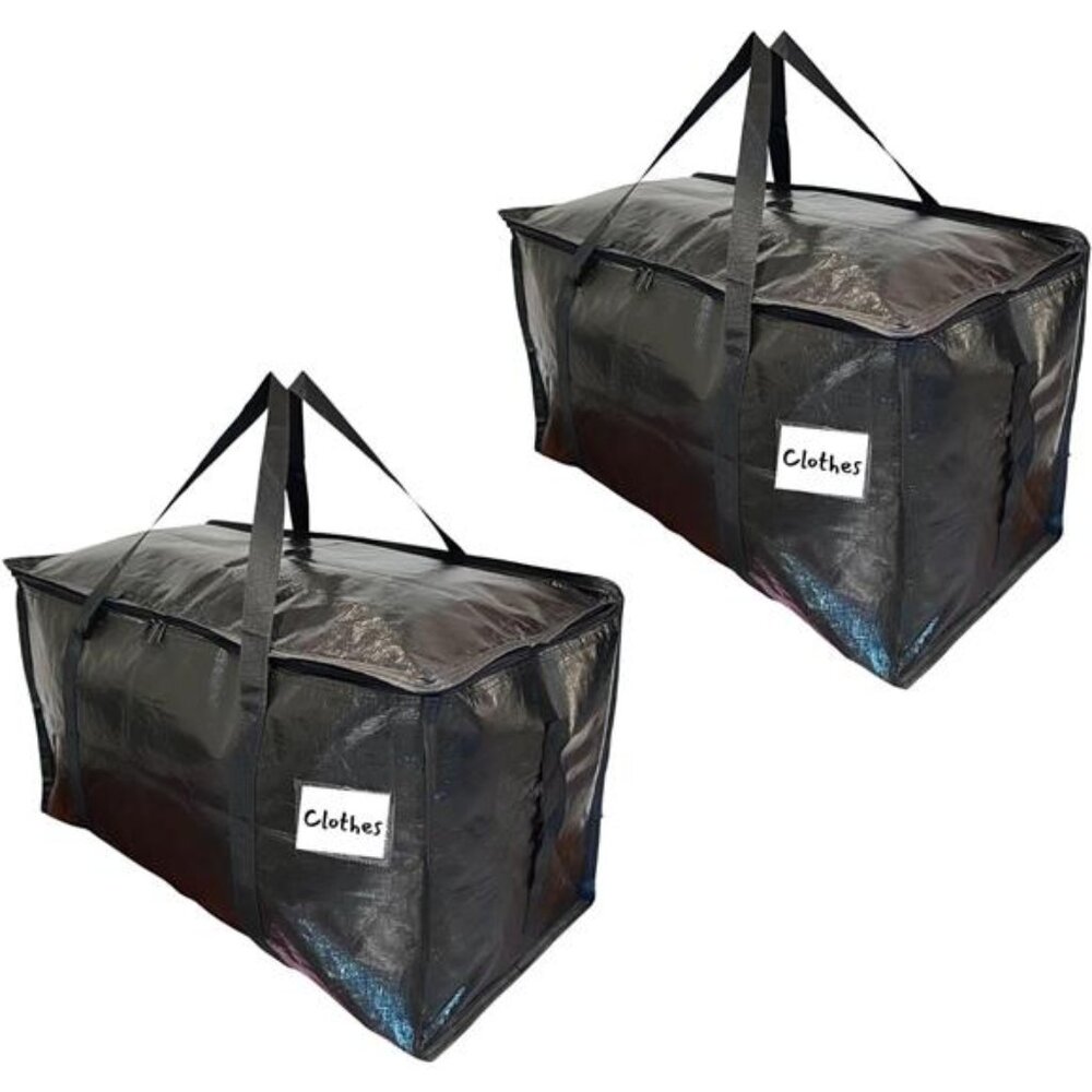 2 Moving Bags Extra Large Stronger Zippers, Carrying Handles Wrap Around